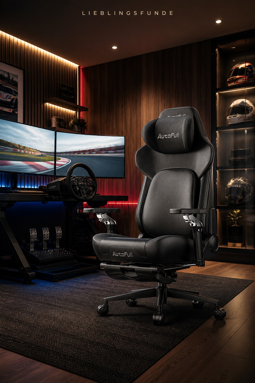 Gaming Zimmer Ideen: F1 Setup mit zwei Monitoren